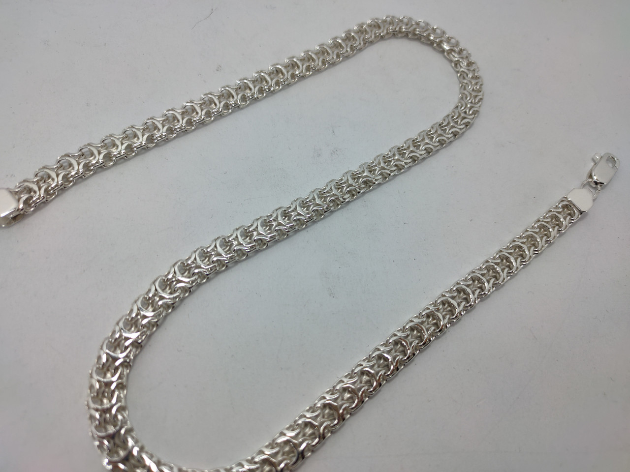 Серебряный цепочка Рамзес, из серебра 925 пробы, 55 см., 46 гр.