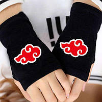 Митенки Перчатки Акацуки Наруто Akatsuki Naruto Cosplay Anime Gloves | Косплей Аксессуар из Аниме Наруто