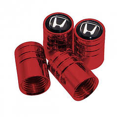 Ковпачки на ніпель для авто Honda Alitek Long Red Хонда, 4 шт