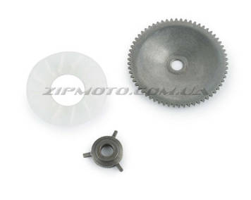 Щіка варіатора скутер китай 4T GY6 50,139QMB, GY6-80 нерухома (+ведома частина храповика, крильчатка)