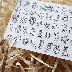 037 силіконовий стикер