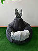 М'яке Крісло мішок XL "Груша" з вухами зручне для дорослих і дітей 100х140 см оксфорд, фото 3