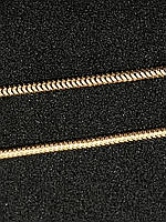 Золотий ланцюжок Б/У на шию 585 проби, плетіння снейк, вага 3,41 г, фото 3