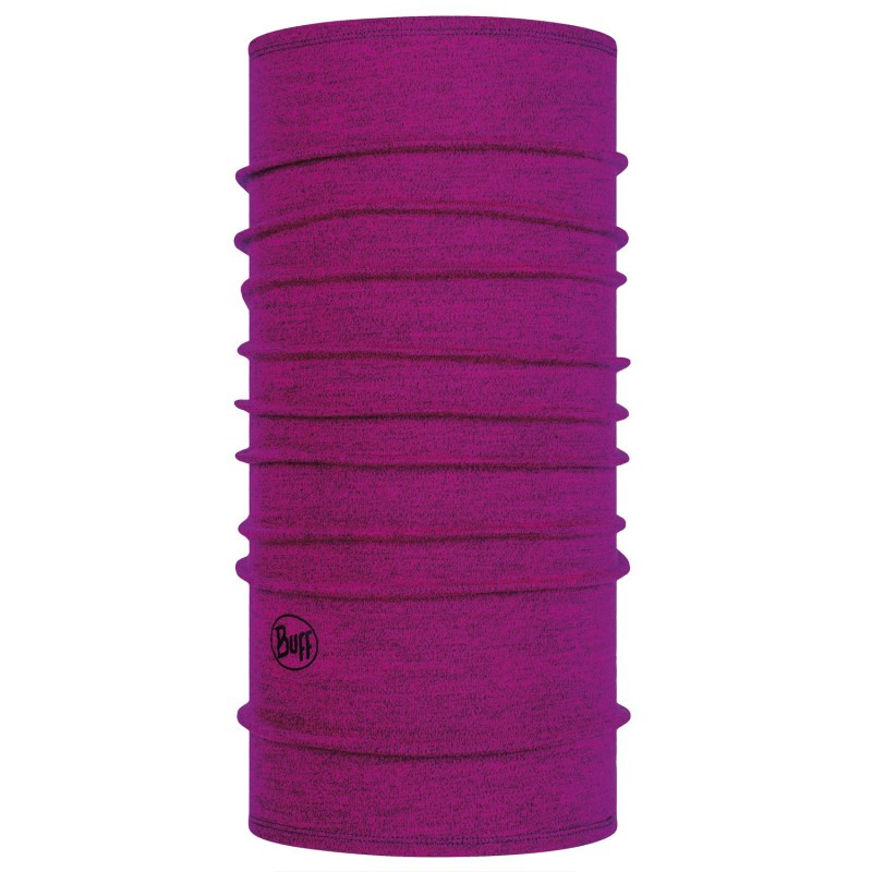 Баф осінь-зима вовна BUFF Midweight Merino Wool magenta melange, фото 1
