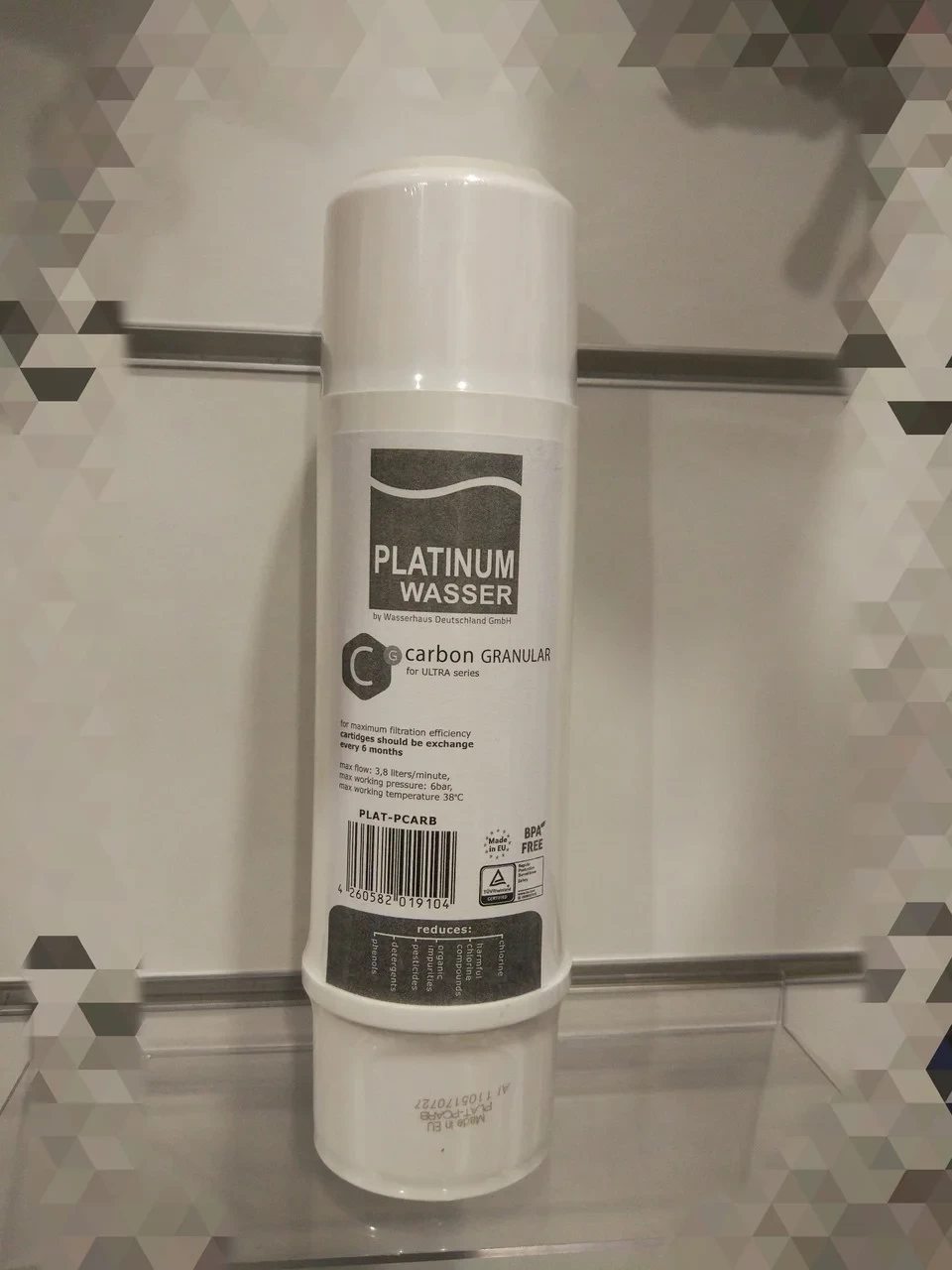 Картридж вугільний Platinum Wasser Slim 10 дюймів