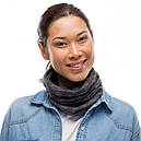 Баф осінь-зима вовна BUFF Midweight Merino Wool multi stripes graphite, фото 2