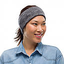 Баф осінь-зима вовна BUFF Midweight Merino Wool multi stripes graphite, фото 3