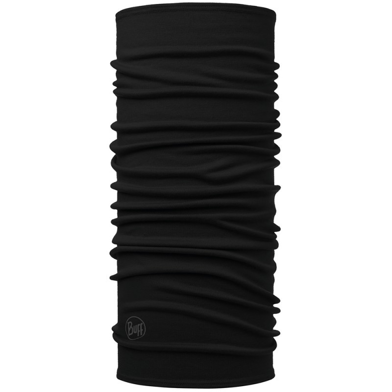Баф осінь-зима вовна BUFF Midweight Merino Wool solid black, фото 1