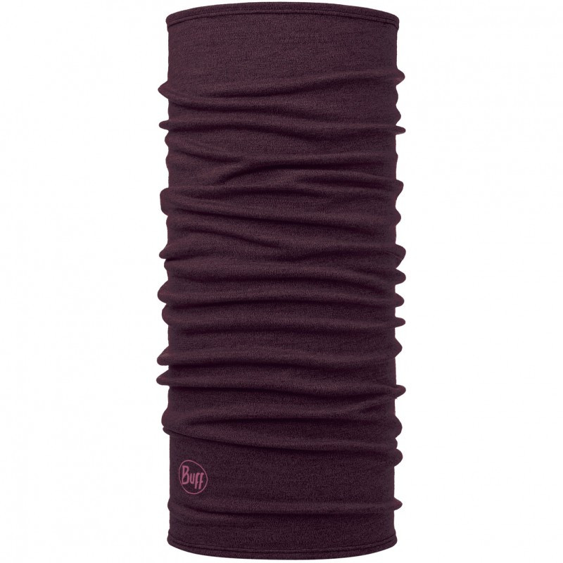 Баф осінь-зима вовна BUFF Midweight Merino Wool solid deep purple, фото 1