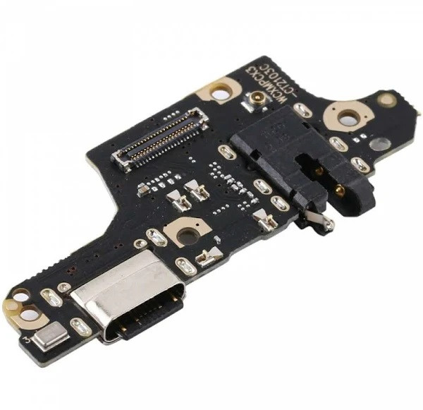 Нижня плата (Flex cable) для Xiaomi Poco X3 на платі з мікрофоном і компонентами Оригінал, фото 1