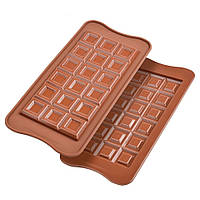 Силіконова форма для плитки шоколаду Класичні квадрати