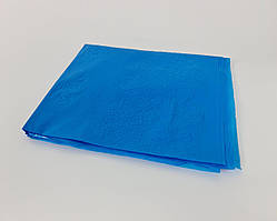 Скатертина одноразова поліетиленова(120x200)синя(1 шт)Святкова однотонна скатерть кольорова