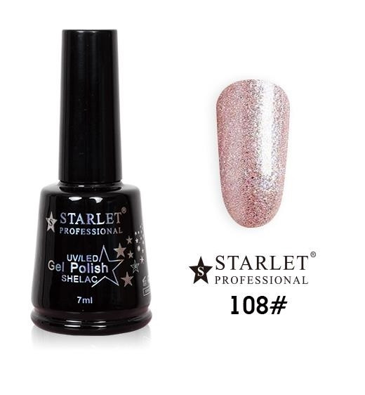 Гель-лаки Starlet Professional №108, "Кришталева троянда", фото 1