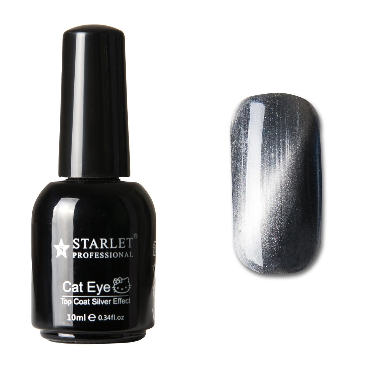 Топ котяче око Cat Eye Top Starlet Professional, "Срібло", st 02