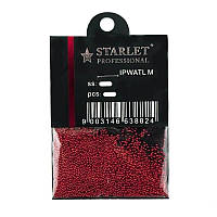 Бульонки для украшения ногтей Starlet Professional, цвет красный, в пакете, 8 г