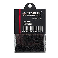 Бульонки для украшения ногтей Starlet Professional, цвет черный, в пакете, 8 г