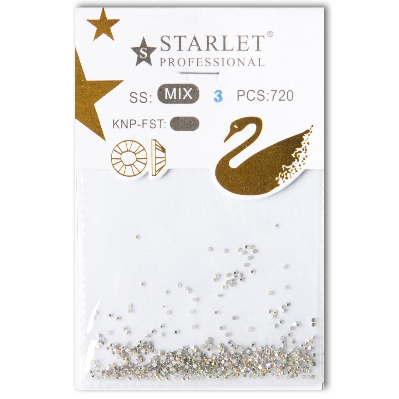 Стрази Starlet Professional st-ss3, мікс хамелеон, 720 шт