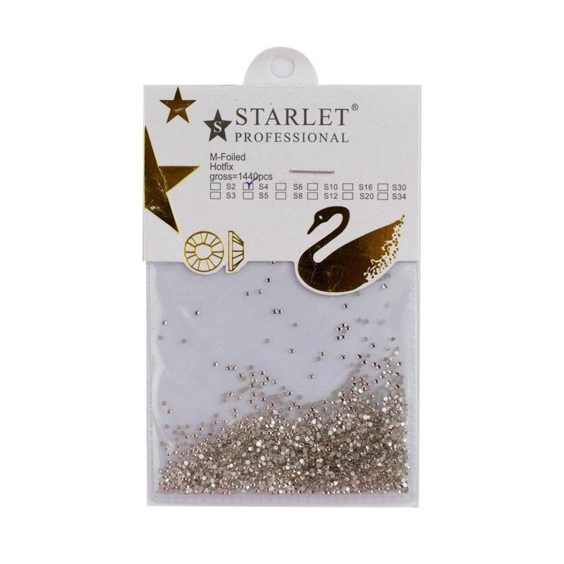 Стрази Starlet Professional st-s4 колір срібло, 1400 шт