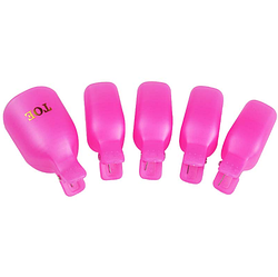 НАБІР КЛІПС (ПРИЩІПОК) ДЛЯ ЗНЯТТЯ ГЕЛЬ-ЛАКУ, ДЛЯ ПЕДИКЮРУ, БАГАТОРАЗОВІ 5 ШТ./УП