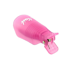 НАБІР КЛІПС (ПРИЩІПОК) ДЛЯ ЗНЯТТЯ ГЕЛЬ-ЛАКУ, ДЛЯ МАНІКЮРУ, БАГАТОРАЗОВІ 10 ШТ/УП, РОЖЕВІ