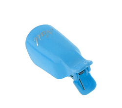 НАБІР КЛІПС (ПРИЩІПОК) ДЛЯ ЗНЯТТЯ ГЕЛЬ-ЛАКУ, ДЛЯ МАНІКЮРУ, БАГАТОРАЗОВІ 10 ШТ./УП., БЛАКИТНІ