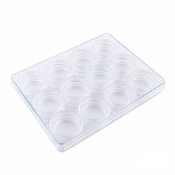 Контейнер для декору, баночки закрутки, 12 шт