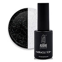 Закрепитель для гель-лака ADORE Miracle Top №4 Silver Shimmer 7,5 мл (17971Gu)