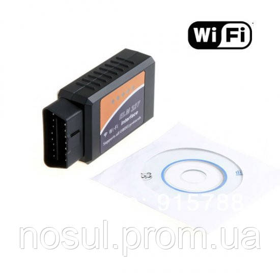 ELM327 адаптер для диагностики Wi-Fi OBD2 вайфай Android iPhone iPad iPod сканер неисправностей удаление ошибо - фото 1 - id-p225830082