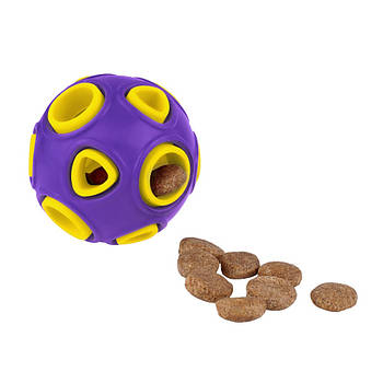 Мячик игрушка для лакомств для собак Bronzedog, 5 см