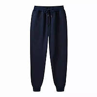 Спортивные штаны мужские Spito темно-синие осенние весенние Брюки спортивные мужские двунитка