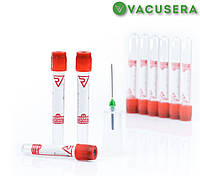 Пробірка вакуумна для збору крові 9мл 16*100мм VACUSERA, з активатором згортання IVD №100