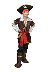 Дитячий карнавальний костюм ДЖЕК ВОРОБЕЙ на 4,5,6,7,8,9 років новорічний маскарадний костюм ПІРАТА