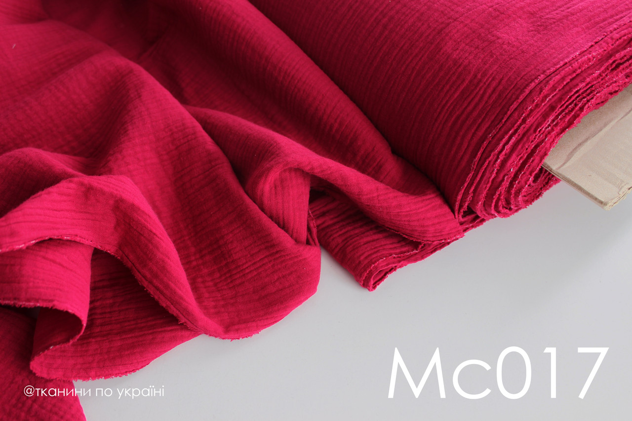 Тканина Муслін жатка фуксія, фото 1