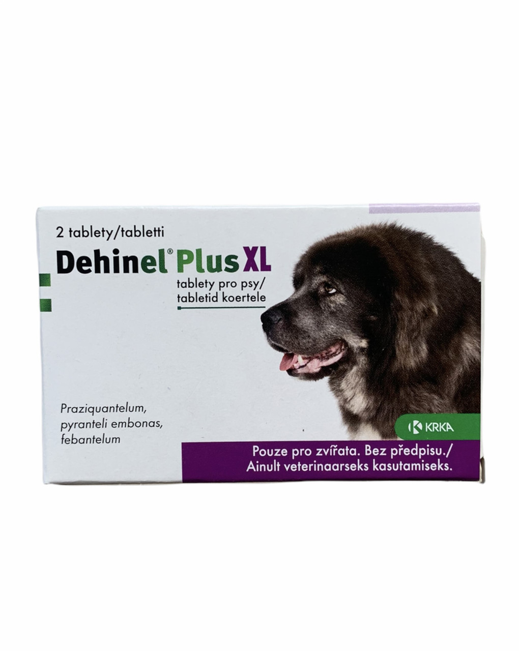Дехинел 2 таб ХЛ таблетки проти глистів для великих собак KRKA