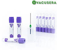 Пробирка вакуумная для сбора крови 4мл 13*75мм, с К3 ЭДТА, стерильная VACUSERA, IVD №100