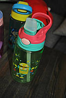 Пластиковая бутылка детская Baby bottle LB 400 с трубочкой 500мл