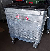 TAYLOR оцинкований сміттєвий контейнер 1,1 м3. бак для сміття металевий