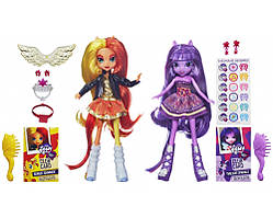 Набір ляльок Сутінкова Іскока та Сансет Шимер Sunset Shimmer and Twilight Sparkle
