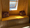 Поролонові подушки для дивана з палет піддонів 38*38*4 см жовтого кольору, фото 2