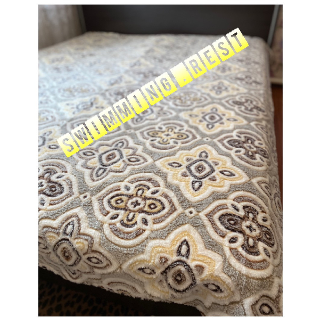 М'який Плед з мікрофібри 200*220 см Плед Сніжок ,великий приємний до тіла травичка Візерунок, фото 1
