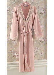 Халат Soft Cotton Destan Рожевий S 44-46