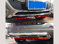 Накладки на бампер передня і задня Mercedes GLK 2012+