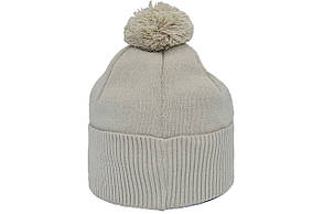 Шапка з помпоном Flexfit Karl 53-57 см бежевая (F-0918-444), фото 4