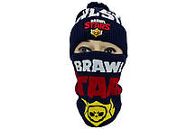 Комплект Flexfit шапка з помпоном и снуд Brawl Stars Темно-синий (F-0918-431), фото 6