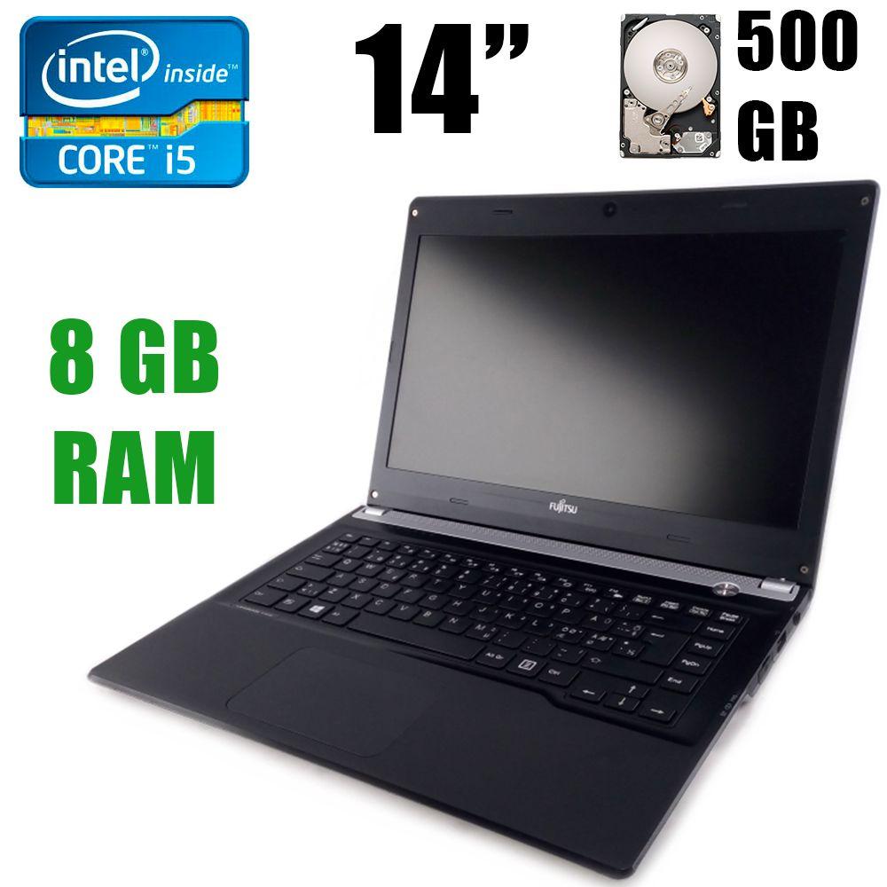 Fujitsu-Siemens LifeBook UH552 / 14" (1366x768) / Intel Core i5-3210M (2(4)ядра по 2.50-3.10GHz) / 8GB DDR3 / 500GB HDD / DisplayPort, WebCamera