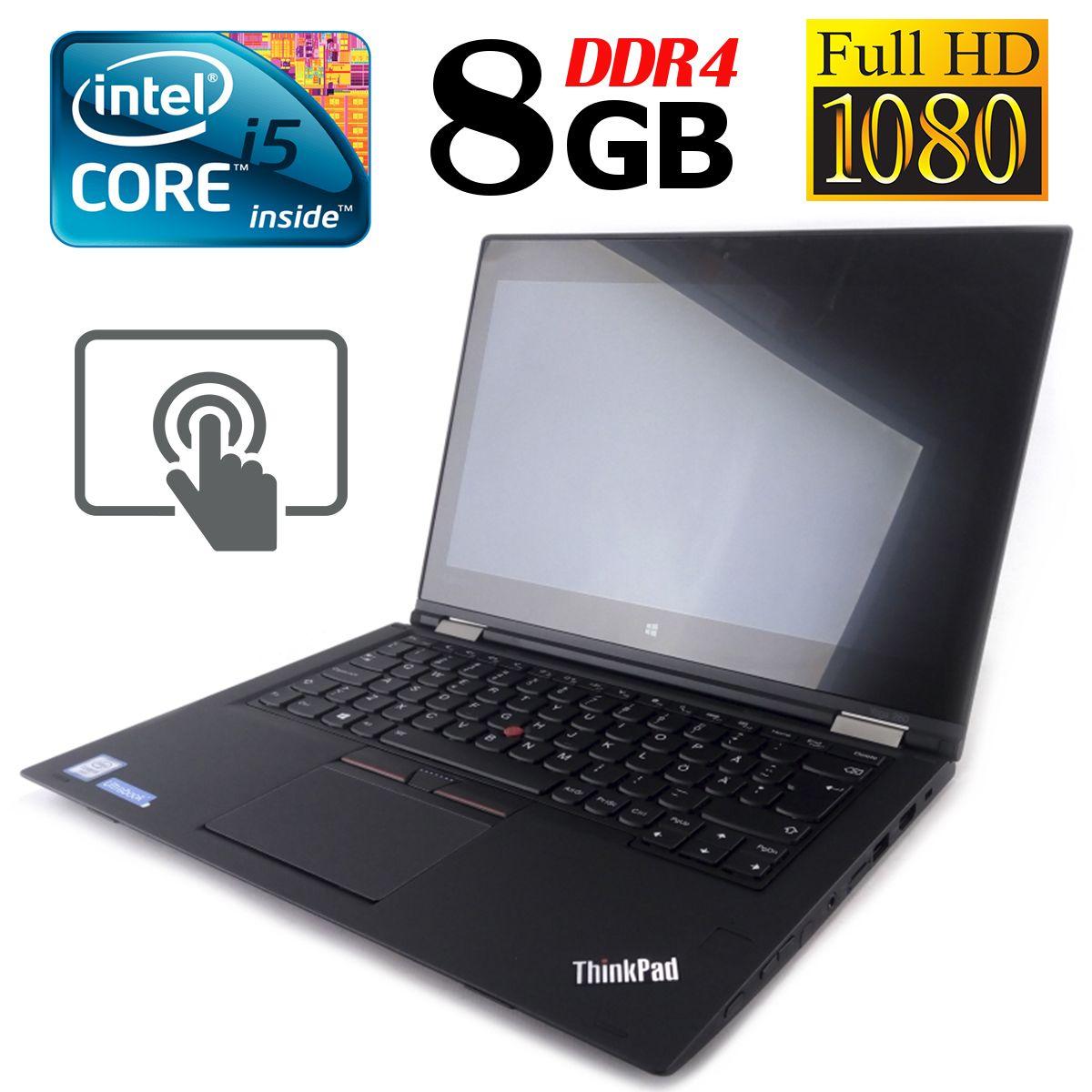 Lenovo Yoga 260 / 12.5", 1920x1080, IPS, touch / Intel Core i5-6200U (2(4) ядра по 2.3-2.8GHz) / 8GB DDR4 / 240GB SSD / webcam / USB 3.0