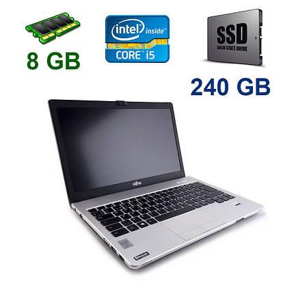 Fujitsu-Siemens LifeBook S935 / 13.3" (1920x1080) IPS / Intel Core i5-5200U (2(4) ядра 2.20 - 2.70 GHz) / 8gb DDR3 / 240 GB SSD, фото 2