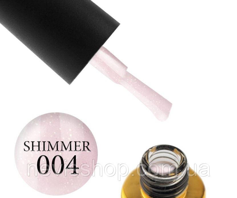 База камуфлювальна каучукова для гель-лаку F.O.X Cover Base Shimmer 004, 14 мл