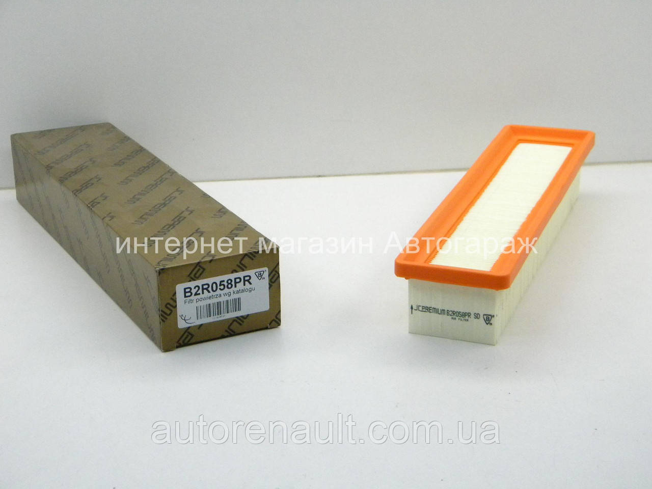 Фільтр повітряний на Рено Логан II + Сандеро II 1.2 16v (2001-2008) JC PREMIUM (Польща) B2R058PR, фото 1