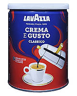 Кофе Lavazza Crema e Gusto молотый 250 г в металлической банке (36)